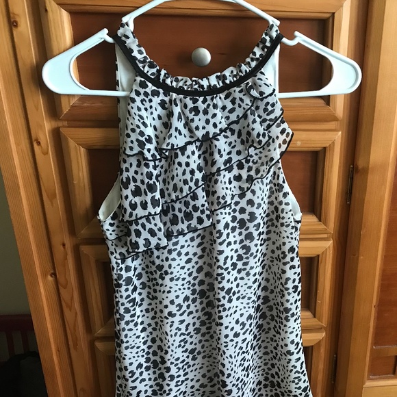 BCX Black and white sleeveless top Small - Picture 1 of 2
